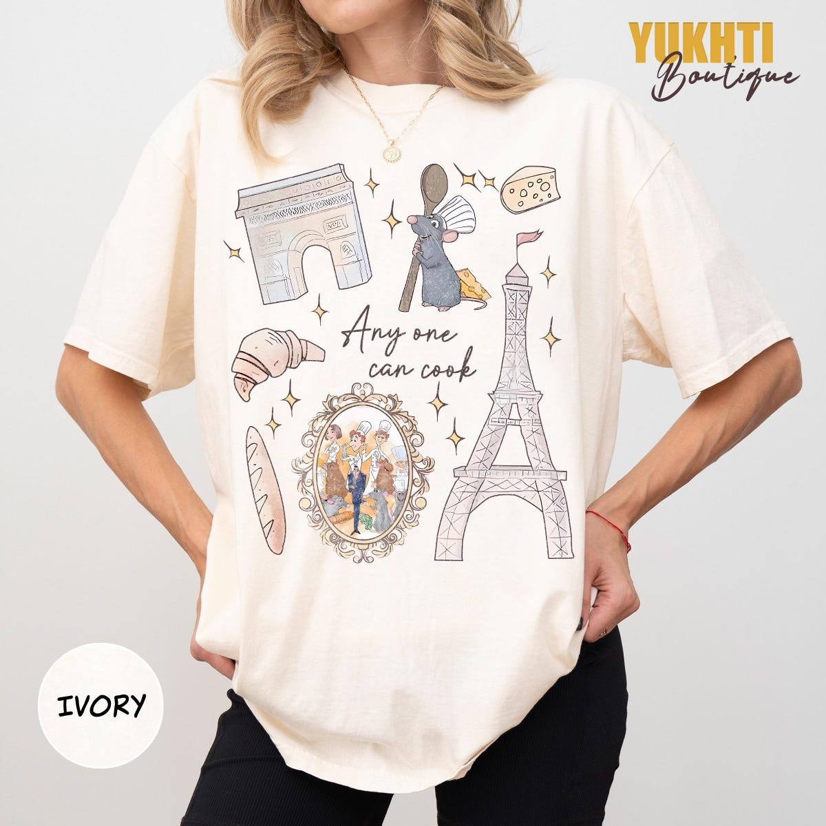 Vintage Ratatouille Disney Tee Chef Remy Quote Pixar Gift Shirt