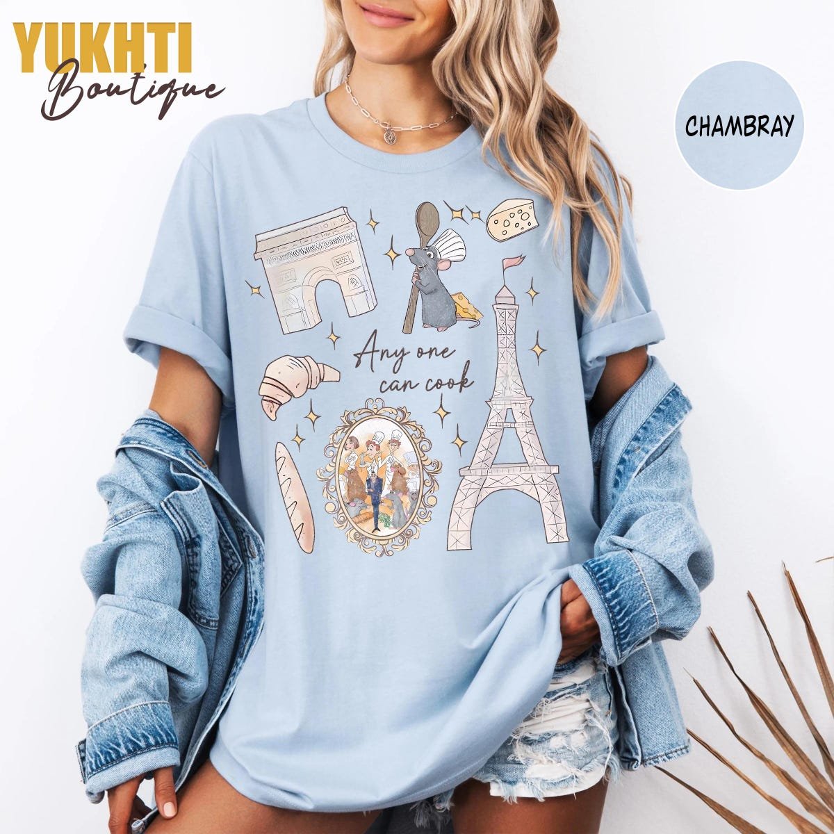 Vintage Ratatouille Disney Tee Chef Remy Quote Pixar Gift Shirt