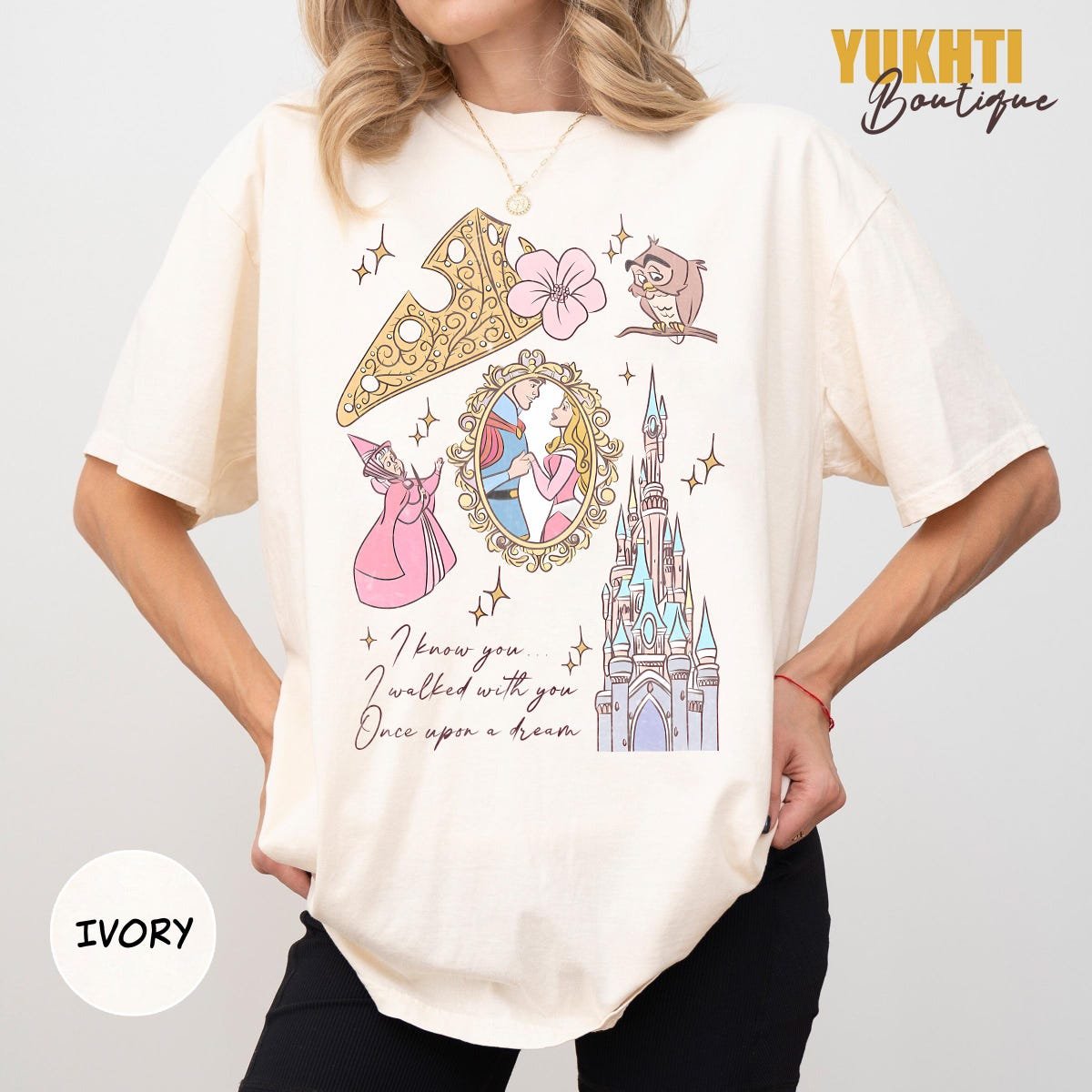 Vintage Sleeping Beauty Shirt Aurora Disney Vacation Tee