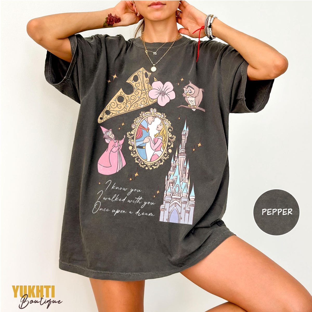 Vintage Sleeping Beauty Shirt Aurora Disney Vacation Tee