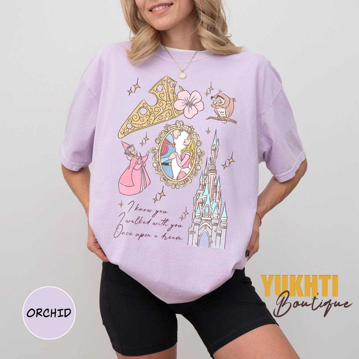 Vintage Sleeping Beauty Shirt Aurora Disney Vacation Tee
