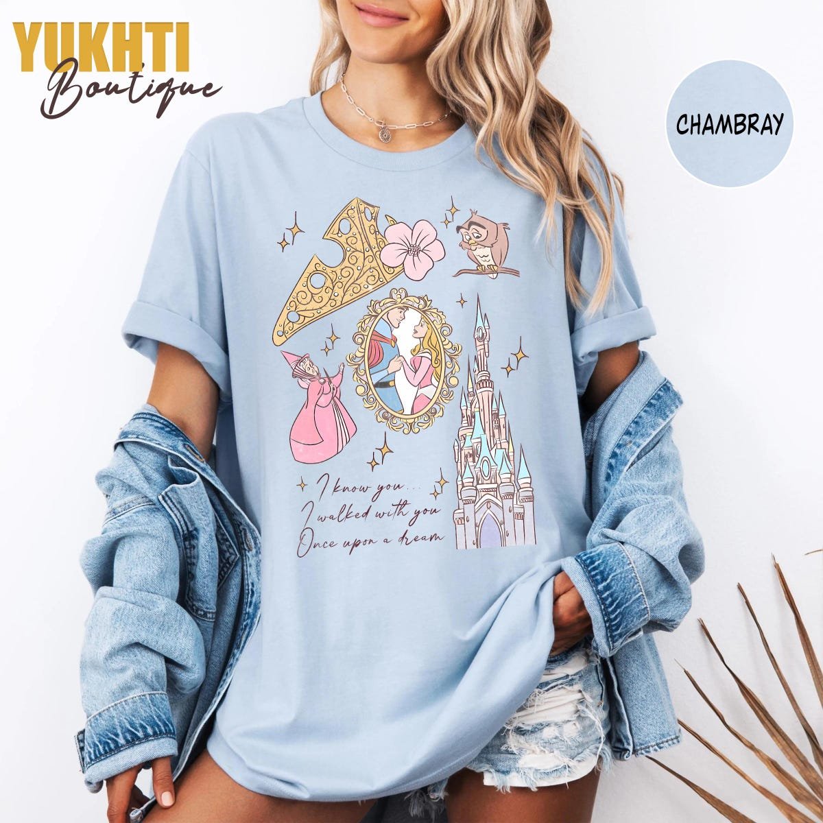 Vintage Sleeping Beauty Shirt Aurora Disney Vacation Tee