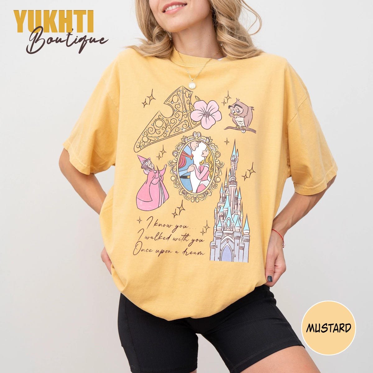 Vintage Sleeping Beauty Shirt Aurora Disney Vacation Tee