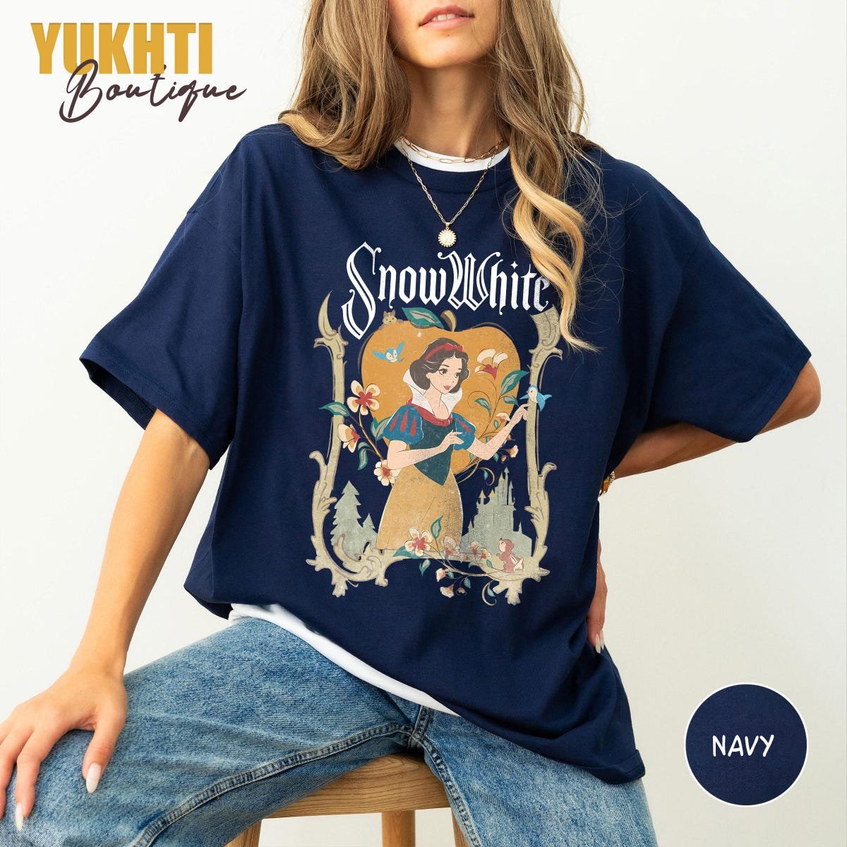 Vintage Snow White Shirt - Disney Princess Tee for Family Trips