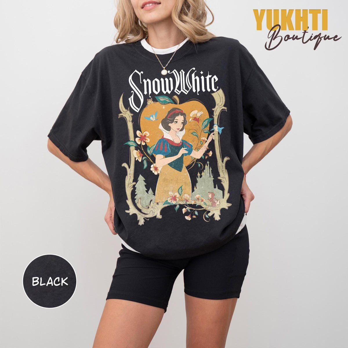 Vintage Snow White Shirt - Disney Princess Tee for Family Trips