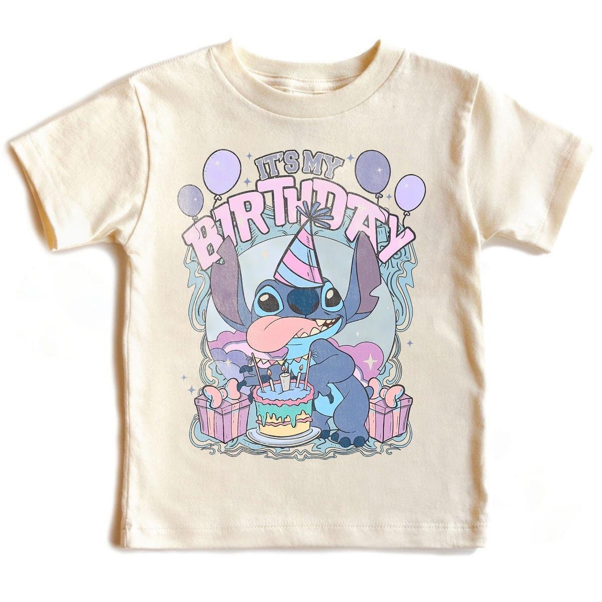 Vintage Stitch Birthday Shirt Disneyland Birthday Outfit Gift Tee