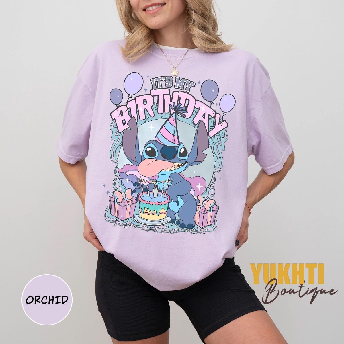 Vintage Stitch Birthday Shirt Disneyland Birthday Outfit Gift Tee