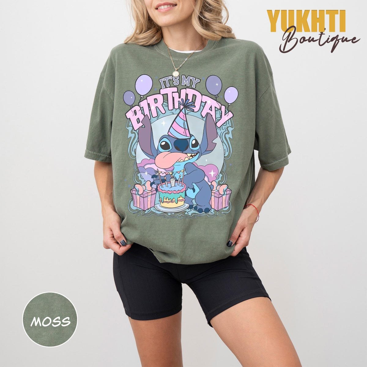 Vintage Stitch Birthday Shirt Disneyland Birthday Outfit Gift Tee
