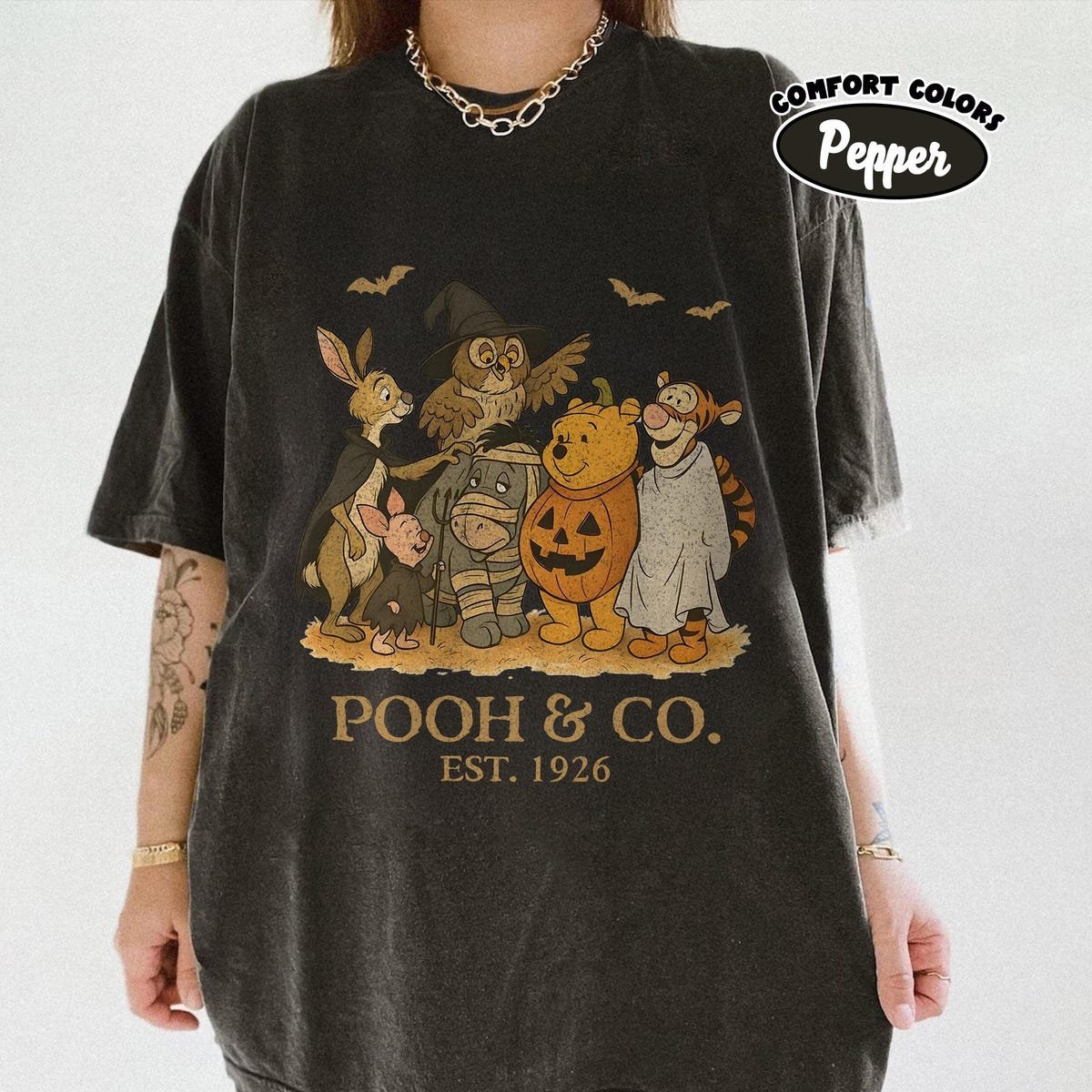 Vintage Winnie The Pooh Halloween Shirt Disney Trip 2025