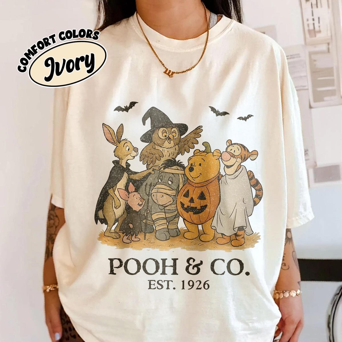 Vintage Winnie The Pooh Halloween Shirt Disney Trip 2025