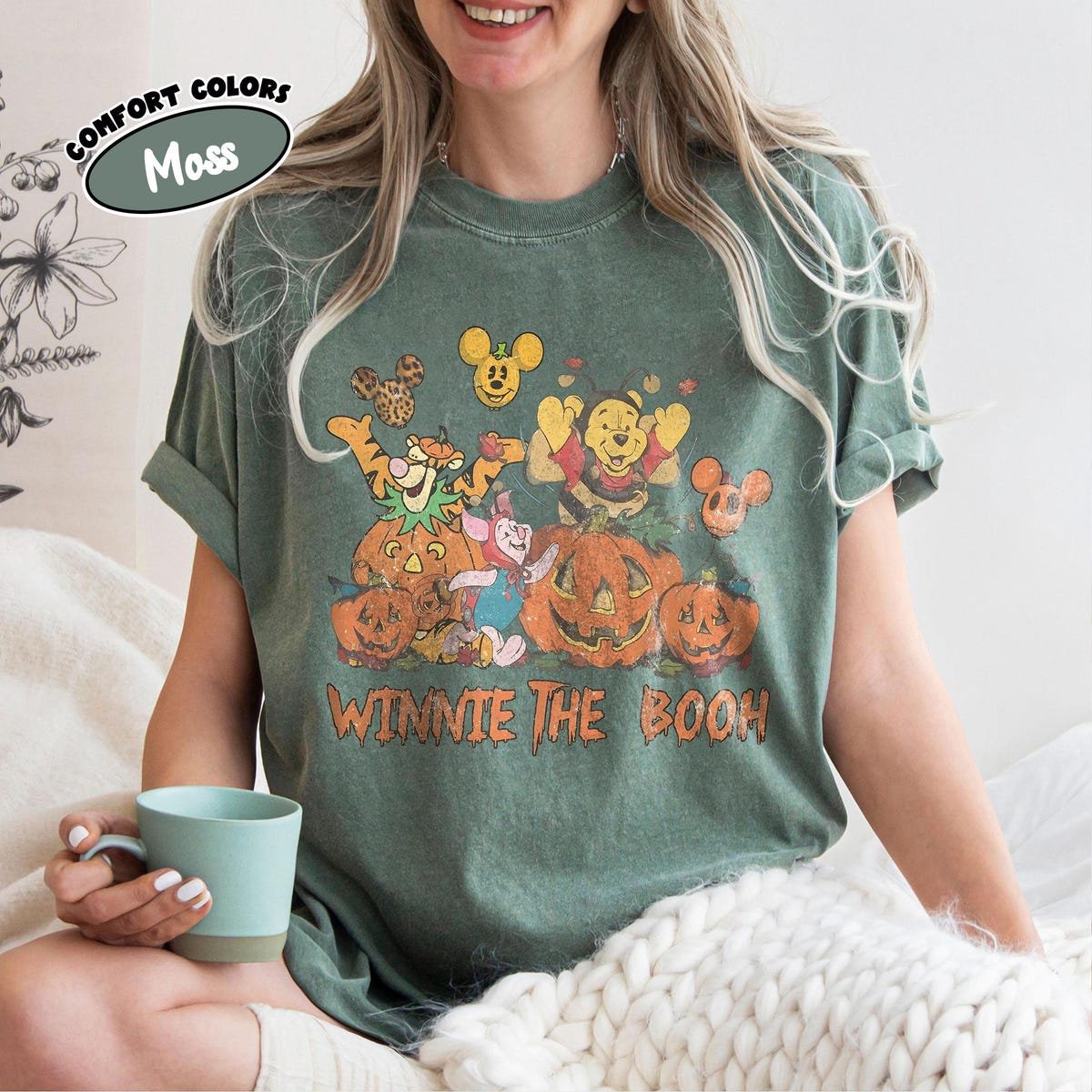 Vintage Winnie the Pooh Halloween Shirt - Cute Disney Fall Tee