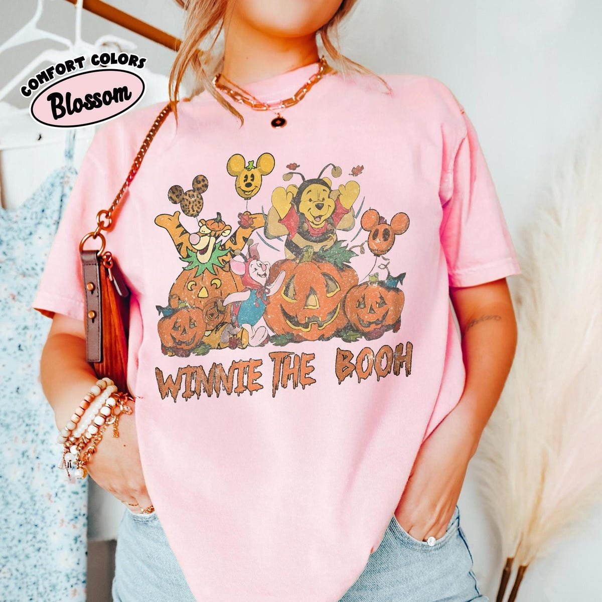 Vintage Winnie the Pooh Halloween Shirt - Cute Disney Fall Tee