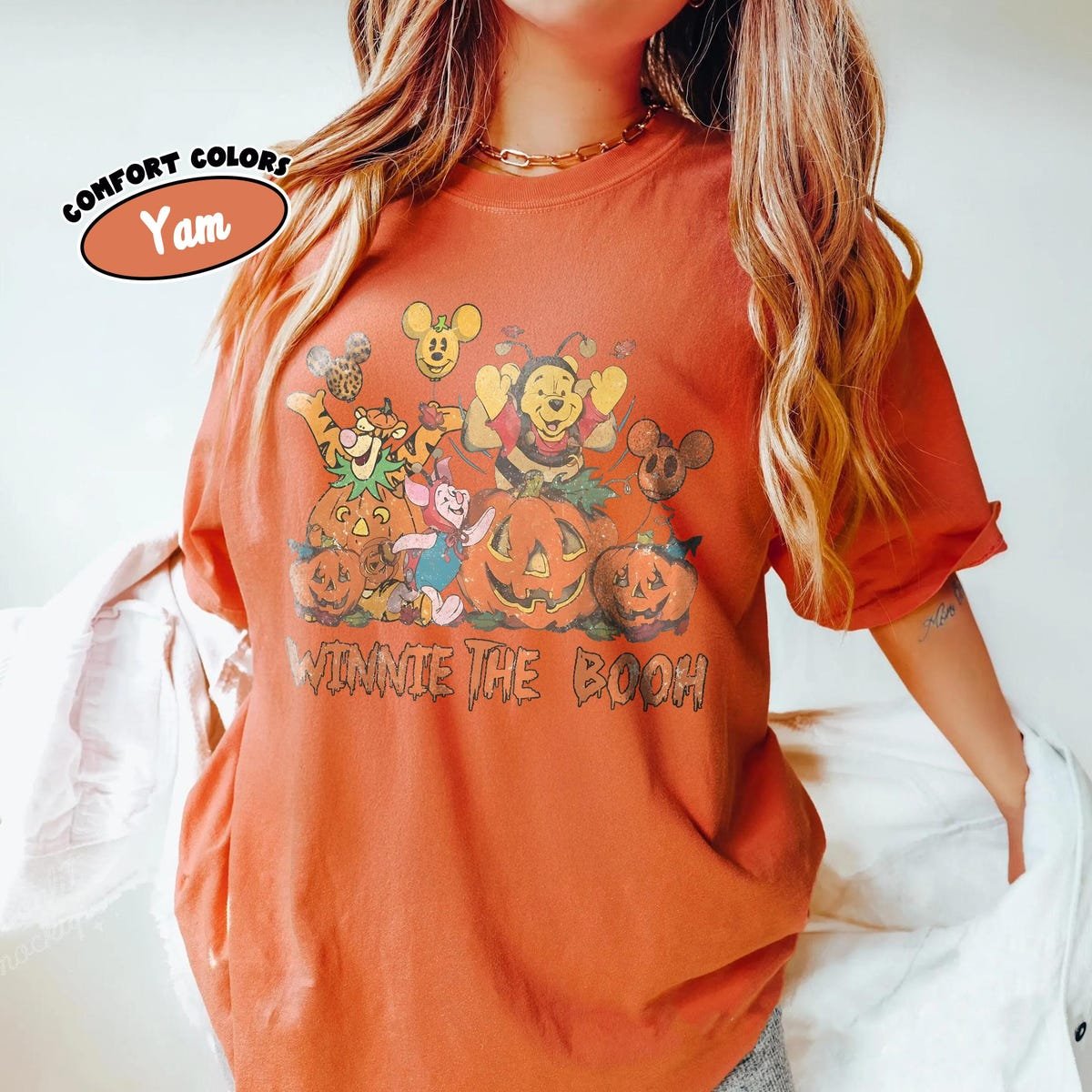 Vintage Winnie the Pooh Halloween Shirt - Cute Disney Fall Tee