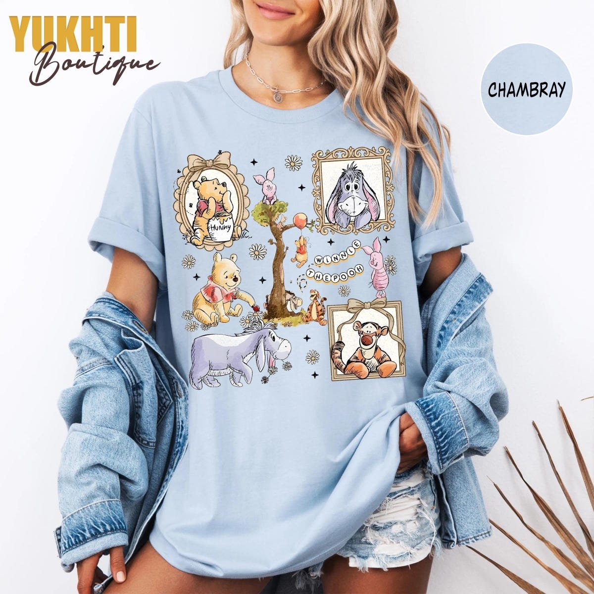 Winnie the Pooh Disneyland Family Matching Trip Shirt
