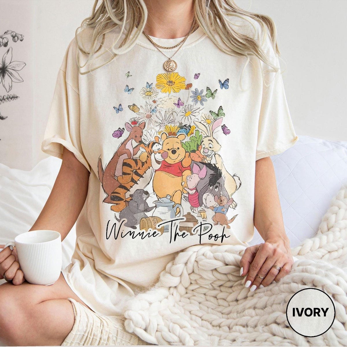 Winnie the Pooh Shirt Vintage Disney Family Tee Tigger Piglet Eeyore