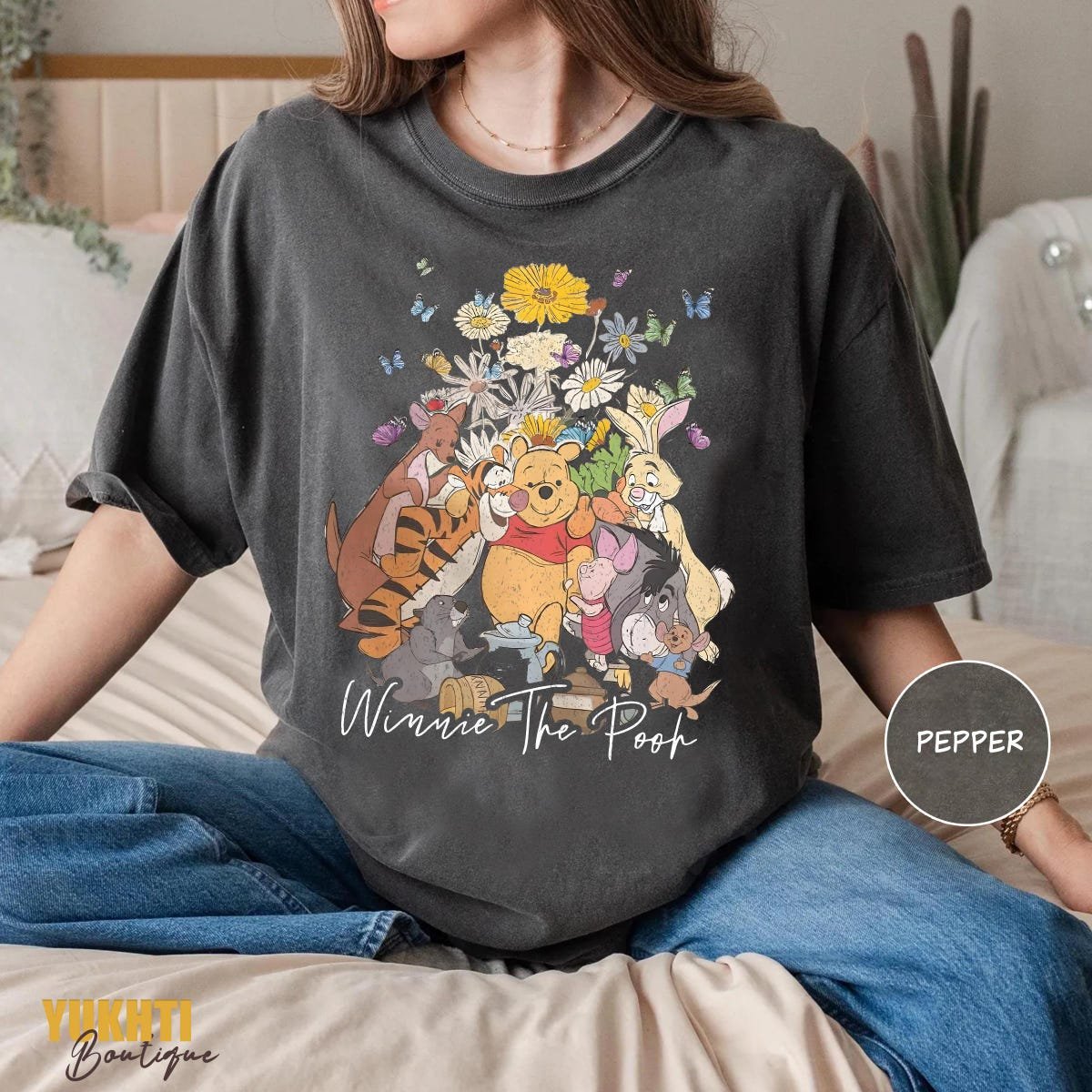 Winnie the Pooh Shirt Vintage Disney Family Tee Tigger Piglet Eeyore