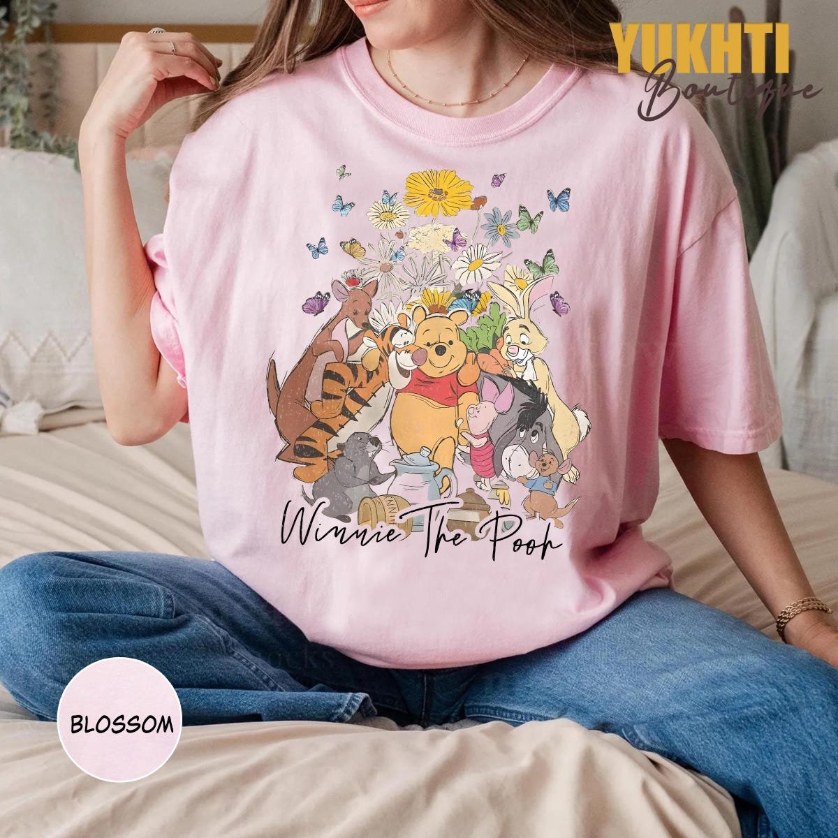 Winnie the Pooh Shirt Vintage Disney Family Tee Tigger Piglet Eeyore