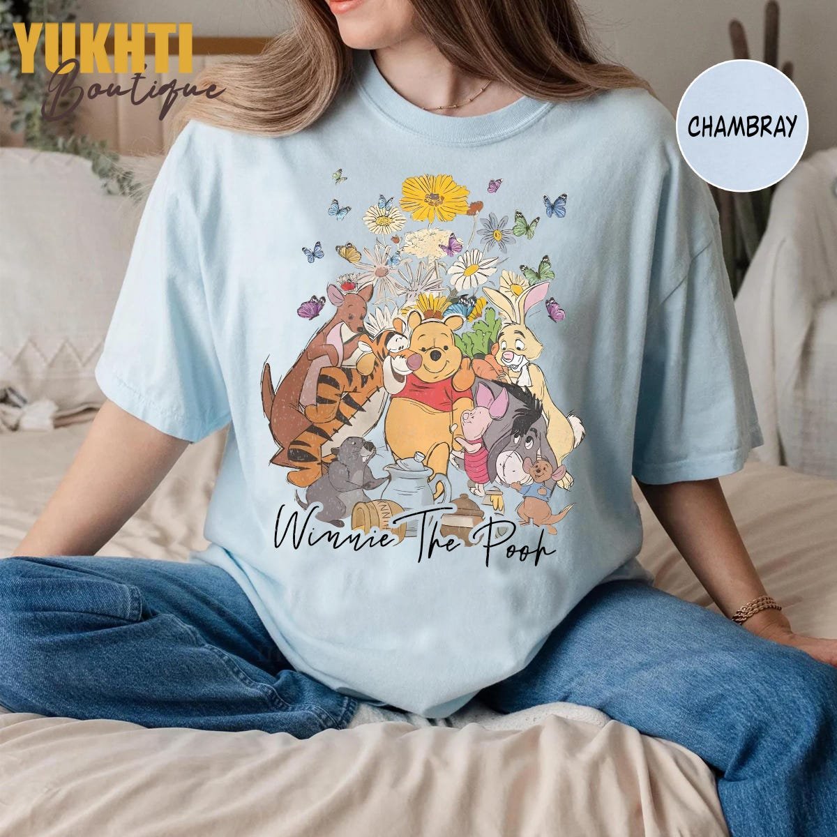 Winnie the Pooh Shirt Vintage Disney Family Tee Tigger Piglet Eeyore