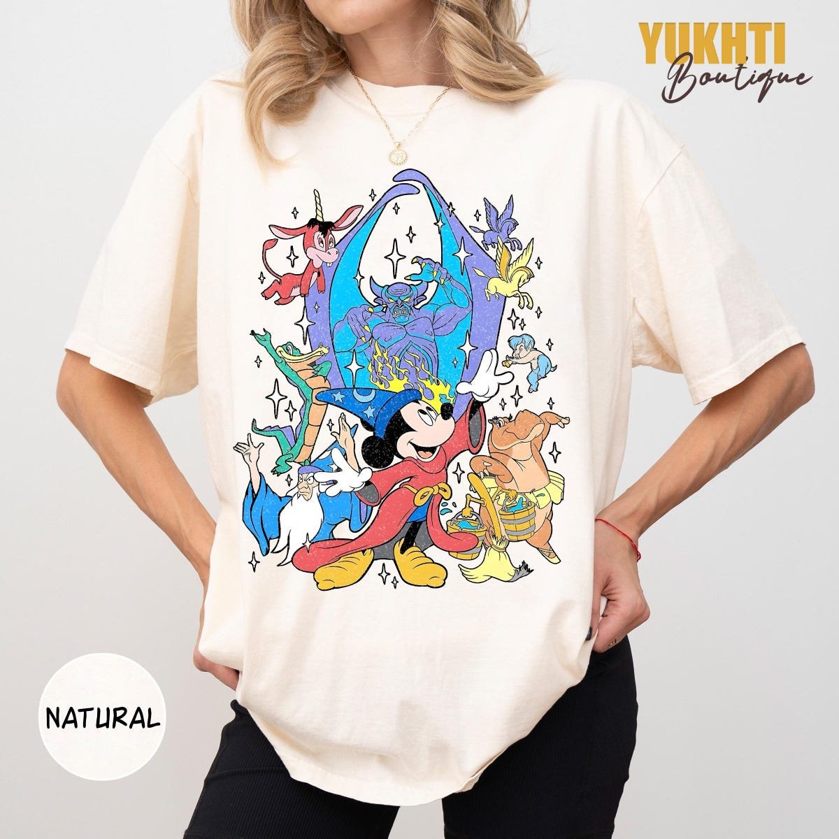 Wizard Mickey Mouse Retro Magic Tee Disney Shirt