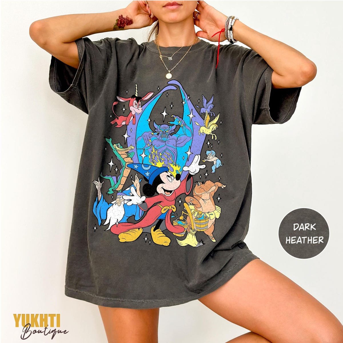 Wizard Mickey Mouse Retro Magic Tee Disney Shirt