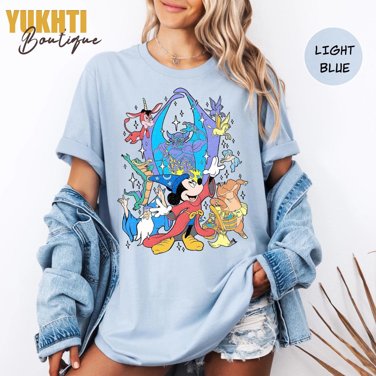 Wizard Mickey Mouse Retro Magic Tee Disney Shirt
