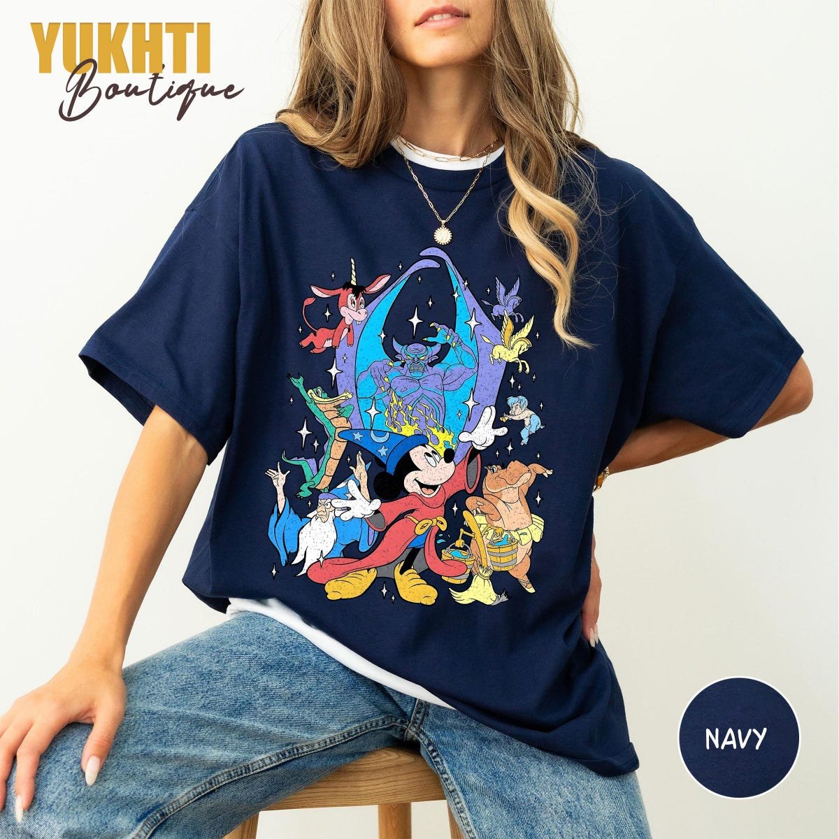 Wizard Mickey Mouse Retro Magic Tee Disney Shirt